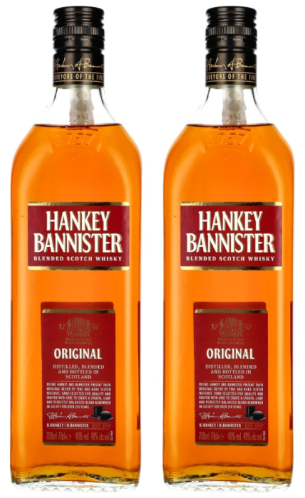WHISKY HANKEY BANNISTER ZESTAW 2x 0,7L