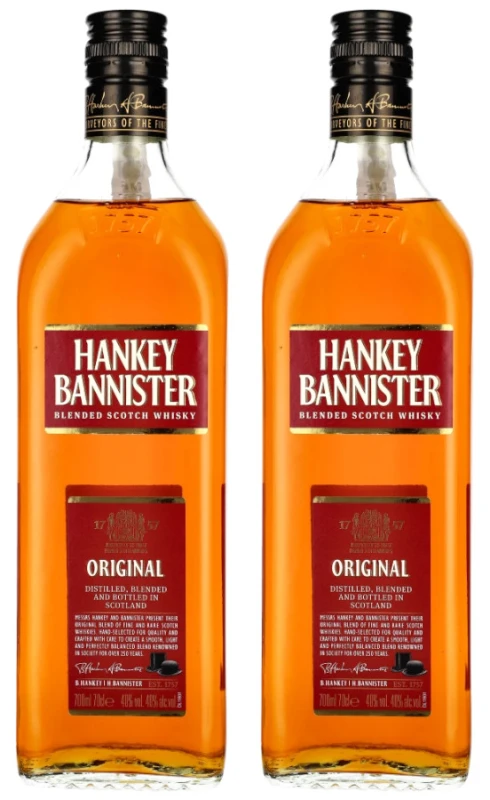 WHISKY HANKEY BANNISTER ZESTAW 2x 0,7L
