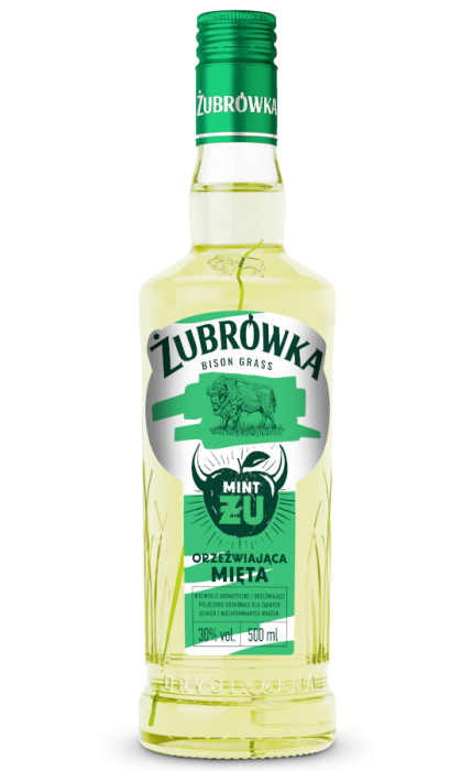 WÓDKA ŻUBRÓWKA ŻU MIĘTA 0,5L