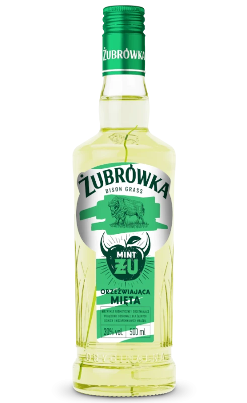 WÓDKA ŻUBRÓWKA ŻU MIĘTA 0,5L