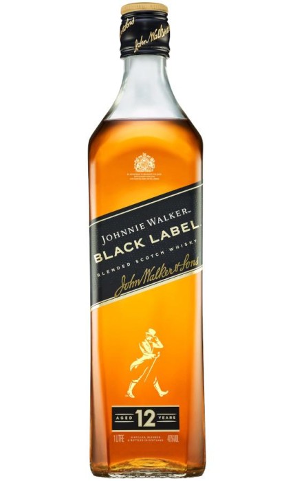 WHISKY JOHNNIE WALKER BLACK 1L 40%