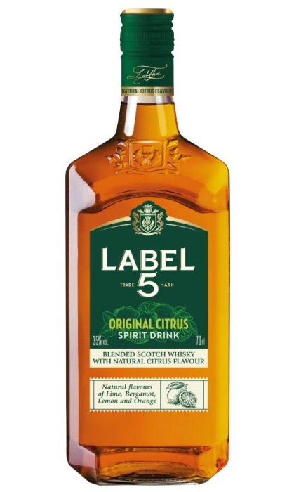 WHISKY LABEL 5 CITRUS 0,7L 40%