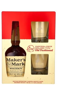 WHISKY MAKERS MARK BOUBON 0,7L + 2 SZKLANKI