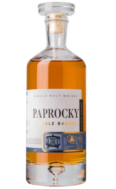 WHISKY PAPROCKY SINGLE BARREL 0,7L 40%