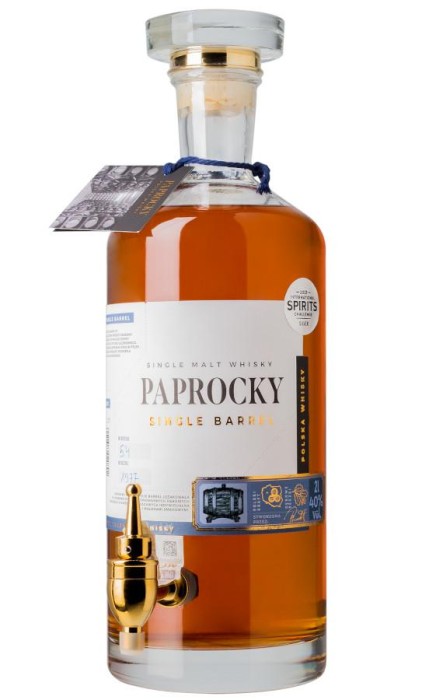WHISKY PAPROCKY SINGLE BARREL 2L + KRANIK