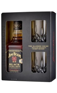 BOURBON JIM BEAM BLACK 0,7L+2SZKLANKI