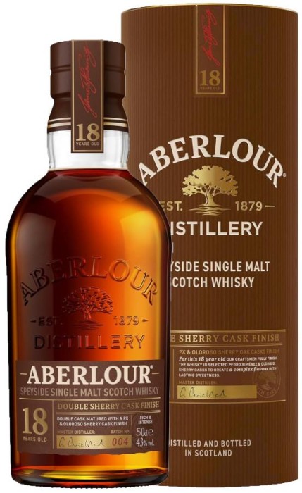 WHISKY ABERLOUR 18YO 0,5L 43%