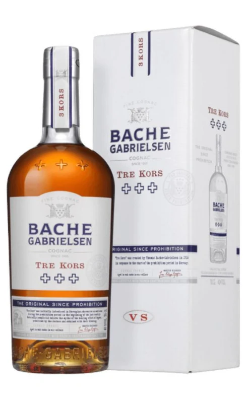 COGNAC BACHE GABRIELSEN TRE KORS 0,7L 40%