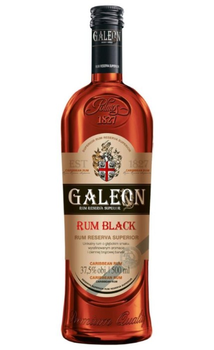 RUM GALEON BLACK 0,5L 37,5%