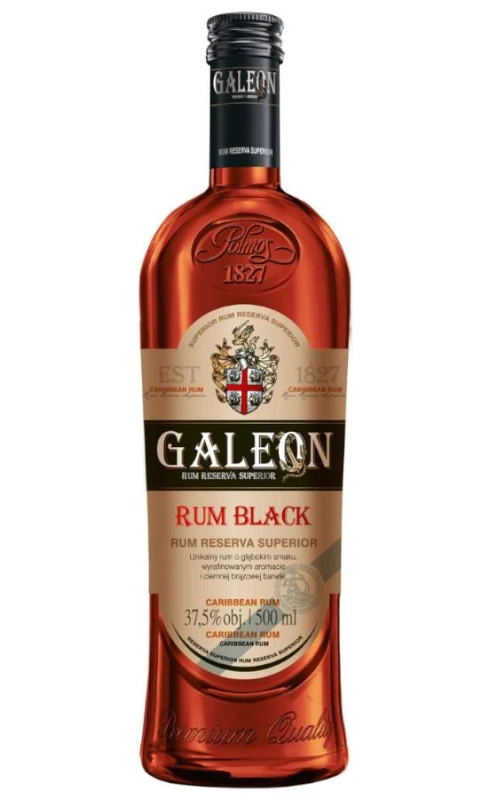 RUM GALEON BLACK 0,5L 37,5%