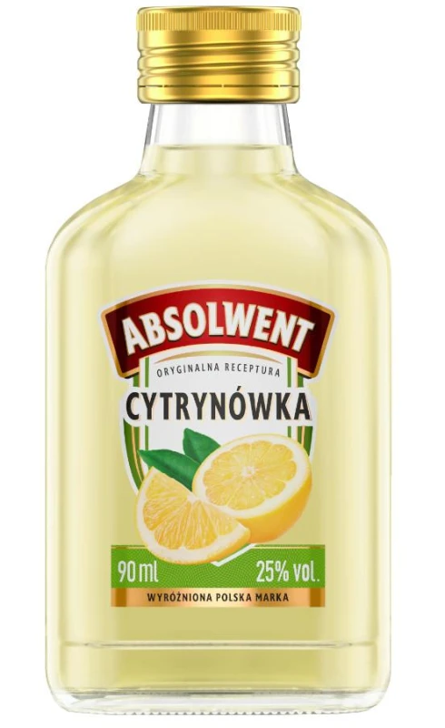 WÓDKA ABSOLWENT CYTRYNA 0,09L 25%
