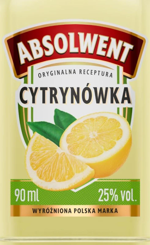 WÓDKA ABSOLWENT CYTRYNA 0,09L 25%