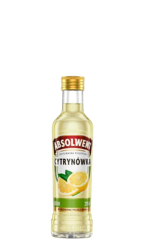 WÓDKA ABSOLWENT CYTRYNA 0,2L 25%
