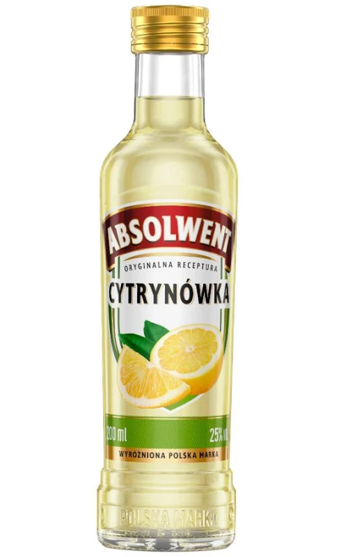 WÓDKA ABSOLWENT CYTRYNA 0,2L 25%