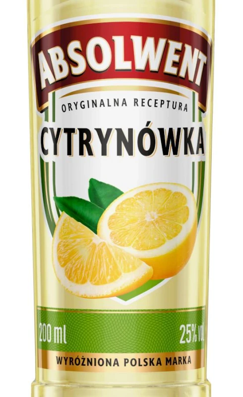 WÓDKA ABSOLWENT CYTRYNA 0,2L 25%