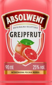 WÓDKA ABSOLWENT GREJPFRUT 25% 0,09L