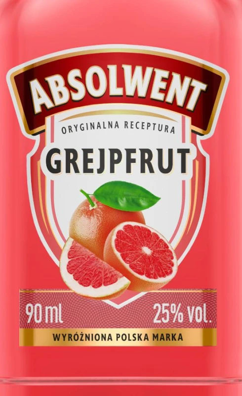 WÓDKA ABSOLWENT GREJPFRUT 25% 0,09L