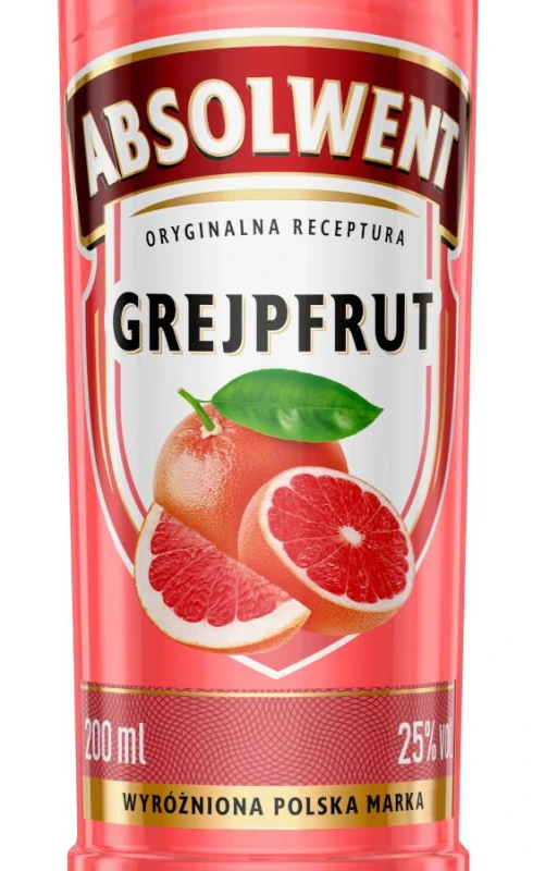 WÓDKA ABSOLWENT GREJPFRUT 0,2L 25%