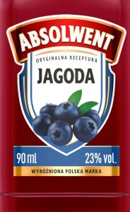 WÓDKA ABSOLWENT JAGODA 90ml 25%