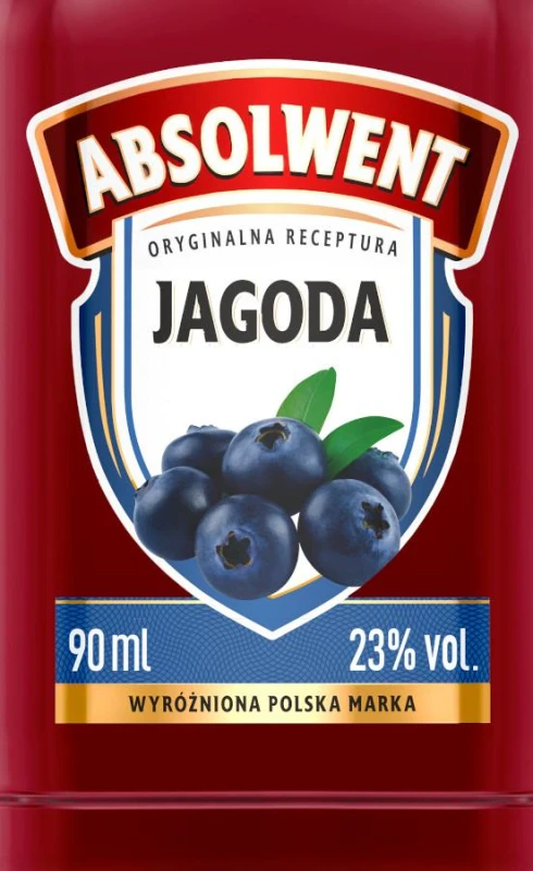 WÓDKA ABSOLWENT JAGODA 90ml 25%