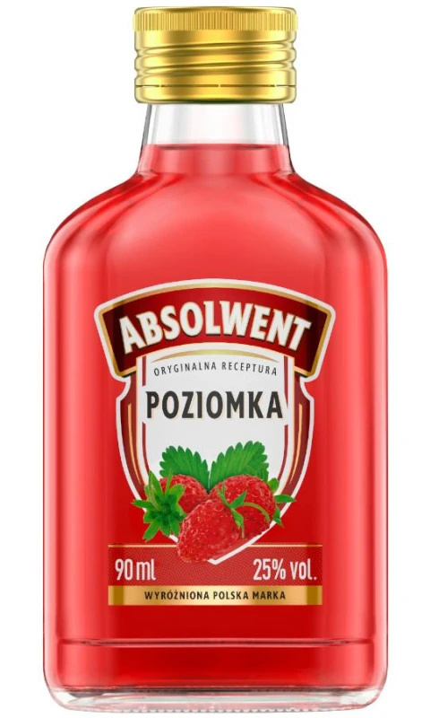 WÓDKA ABSOLWENT POZIOMKA 0,09L 25%