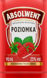 WÓDKA ABSOLWENT POZIOMKA 0,09L 25%