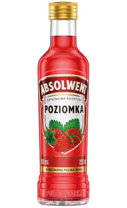 WÓDKA ABSOLWENT POZIOMKA 0,2L 25%