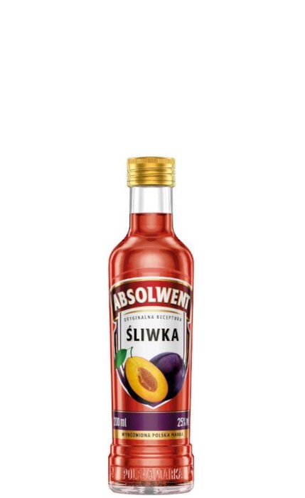 WÓDKA ABSOLWENT ŚLIWKA 0,2L 30%