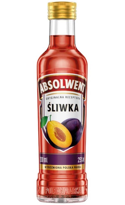 WÓDKA ABSOLWENT ŚLIWKA 0,2L 30%