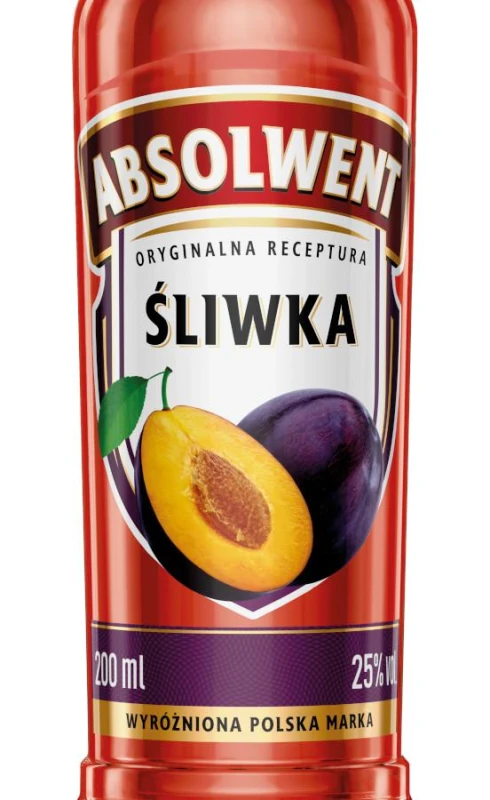 WÓDKA ABSOLWENT ŚLIWKA 0,2L 30%