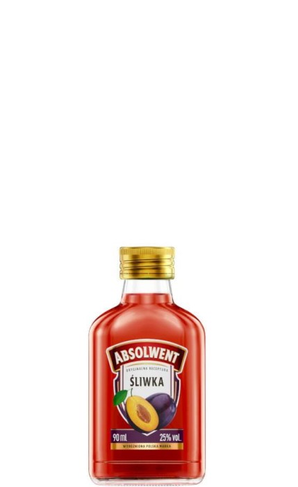 WÓDKA ABSOLWENT ŚLIWKA 0,09L 25%