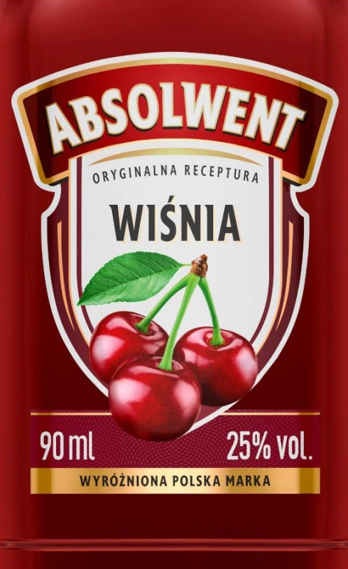 WÓDKA ABSOLWENT WIŚNIOWY 0,09L 25%