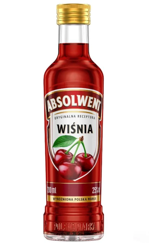 WÓDKA ABSOLWENT WIŚNIOWY 0,2L 25%