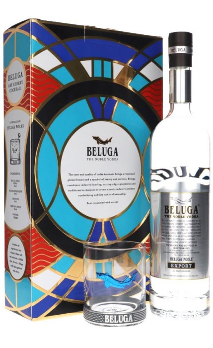 WÓDKA BELUGA NOBLE 0,7L + SZKLANKA