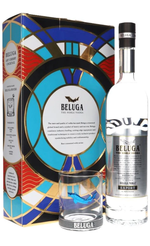 WÓDKA BELUGA NOBLE 0,7L + SZKLANKA