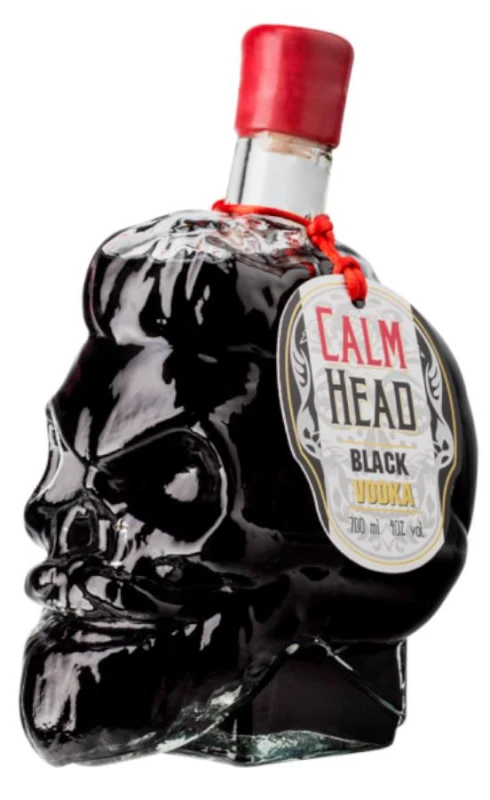 WÓDKA CALM HEAD BLACK 0,7L + 2 KIELISZKI