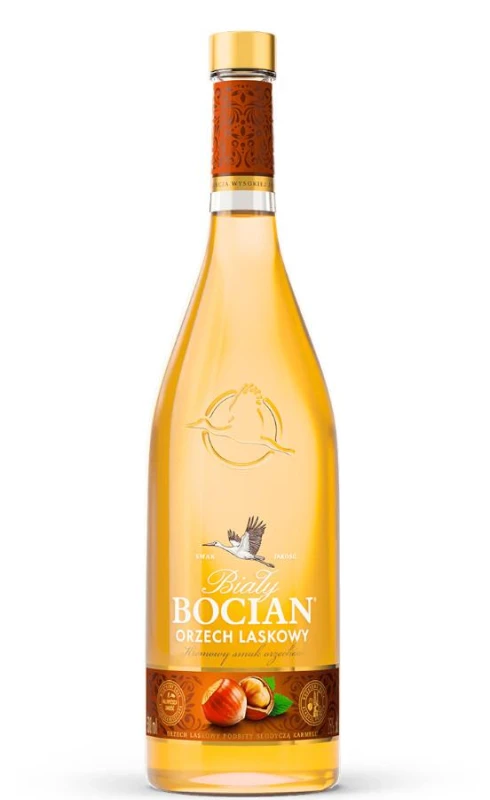 WÓDKA BIAŁY BOCIAN ORZECH LASKOWY 0,5L 30%