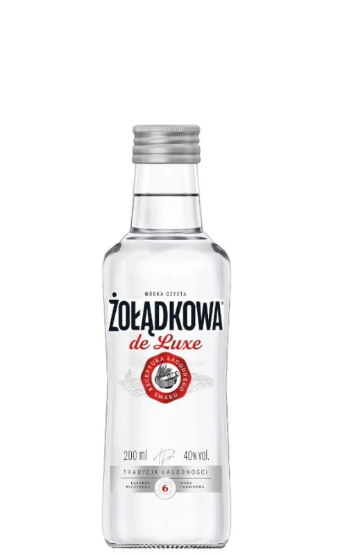 WÓDKA CZYSTA ŻOŁĄDKOWA DE LUXE 0,2L 40%