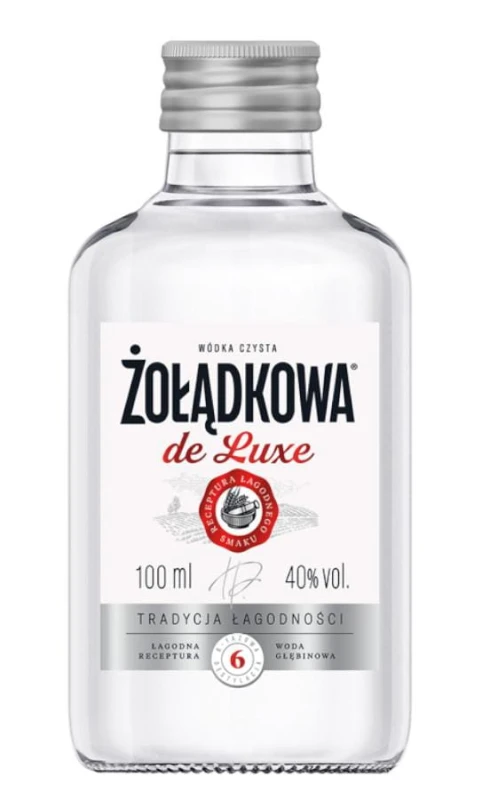 WÓDKA CZYSTA ŻOŁĄDKOWA DE LUXE 0,1L 40%