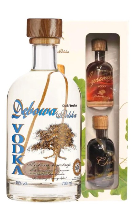 WÓDKA DĘBOWA 0,5L + 2 MINIATURKI