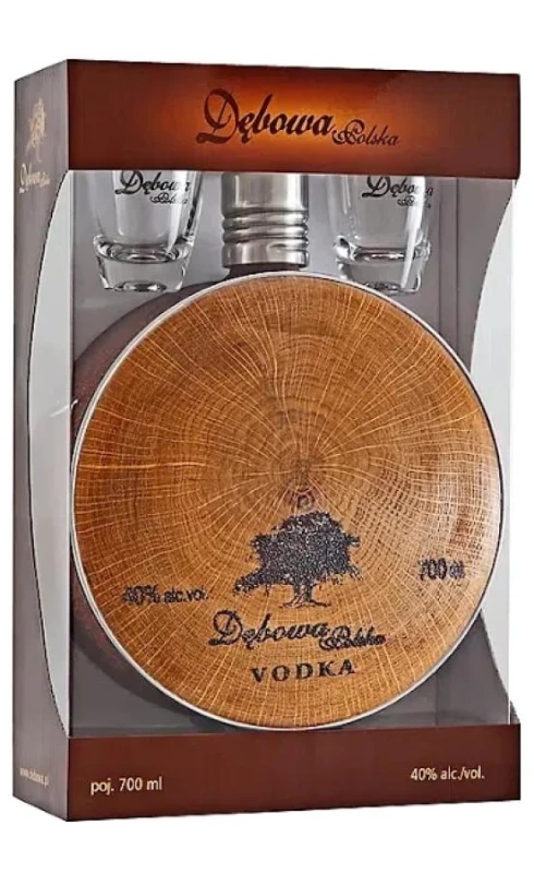 WÓDKA DĘBOWA BUKŁAK + 2 KIELISZKI 0,7L 40%