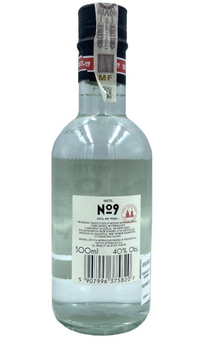 WÓDKA DISTIL NO 9 0,5L 40%