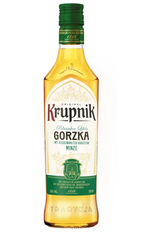 WÓDKA KRUPNIK GORZKI Z MIĘTĄ 0,5L 30%