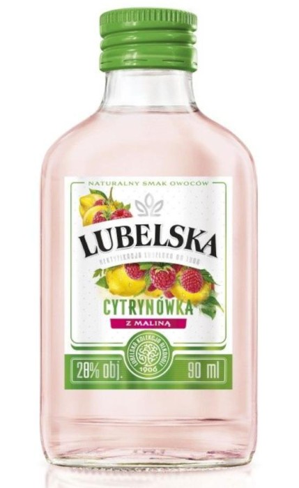 WÓDKA LUBELSKA CYTRYNÓWKA Z MALINĄ 0,09L