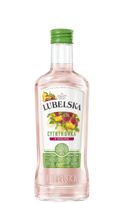 WÓDKA LUBELSKA CYTRYNÓWKA Z MALINĄ 0,2L 30%