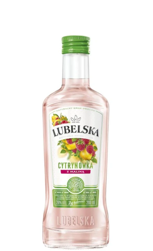 WÓDKA LUBELSKA CYTRYNÓWKA Z MALINĄ 0,2L 30%