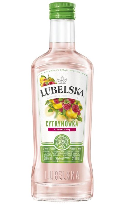 WÓDKA LUBELSKA CYTRYNÓWKA Z MALINĄ 0,2L 30%