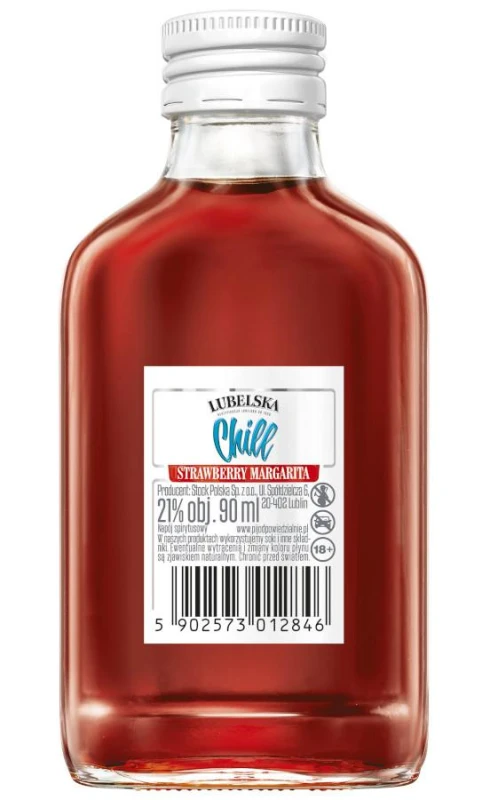 WÓDKA LUBELSKA CHILL MARGARITA TRUSKAWKOWA 0,09L 21%