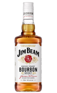 Butelka amerykańskiego borubonu Jim Beam, o pojemności 700ml i objętości alkoholu 40%