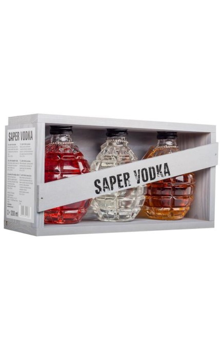 WÓDKA SAPER 0,6L 40% 3x200ml